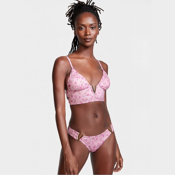 Victoria’s Secret ✦ Venus Bloom V-Hardware ✦ Floral Bikini Swim Set XS NWT - Picture 1 of 8